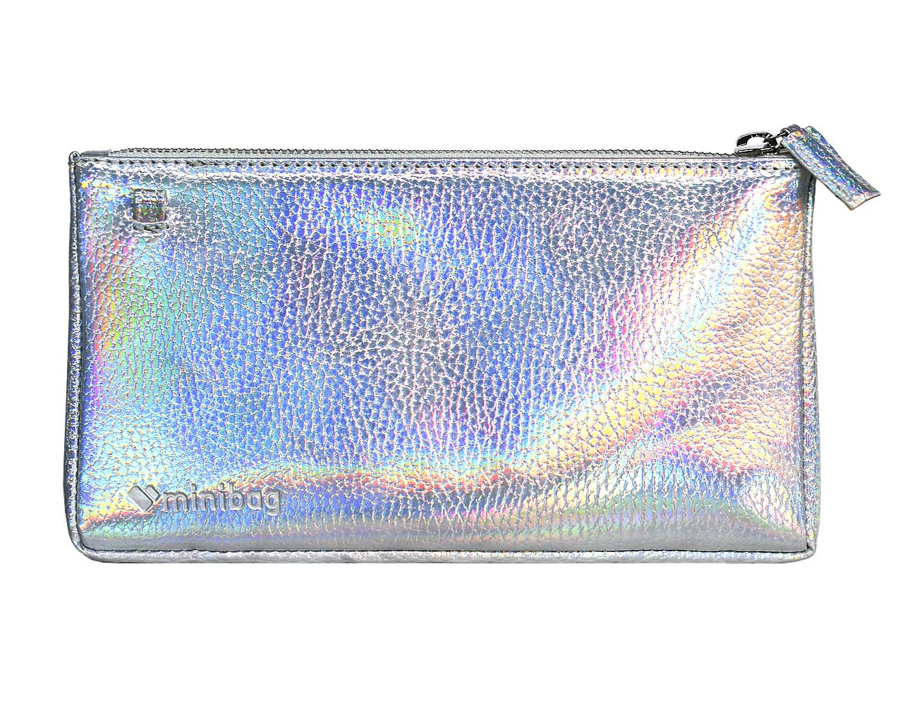 minibag metallic disco silber