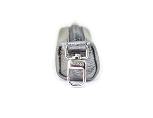 minibag pouch bag, Minitasche, minibag pouch bag Seitenansicht, Münztasche silver, Minitasche silver