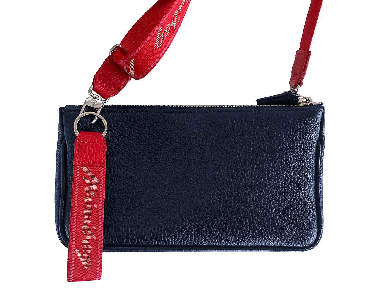 Minibag textile strap red, Textilgurt minibag rot, Textilgurt für Taschen, minibag navy