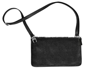 minibag Pelz black, Pelztasche schwarz, Umhängetasche aus Pelz, Geldtasche zum Umhängen, minibag